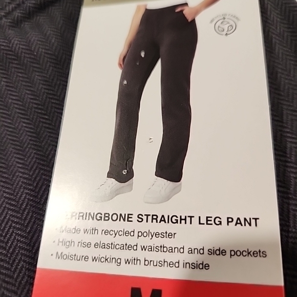 NEW Mondetta Women's Herringbone Straight Leg Pant, Size Medium - Picture 7 of 7